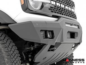 Ford Bronco Front Bumper - Full Width w/ 20" Black Series White DRL and White DRL Cubes Ford Bronco Front Bumper - Full Width w/ 20" Black Series White DRL and White DRL Cubes